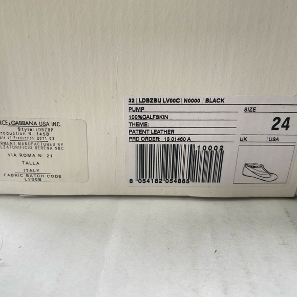 Dolce Gabbana Kids Mary Jane sandals size EU 24 US 8С - Picture 7 of 8